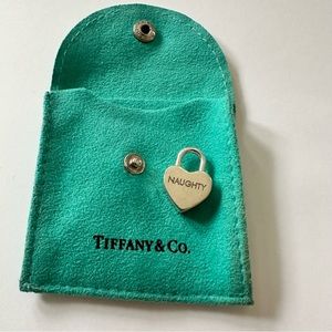 Authentic Tiffany & Co. “Naughty” and “Nice” Heart Lock Pendant/Charm